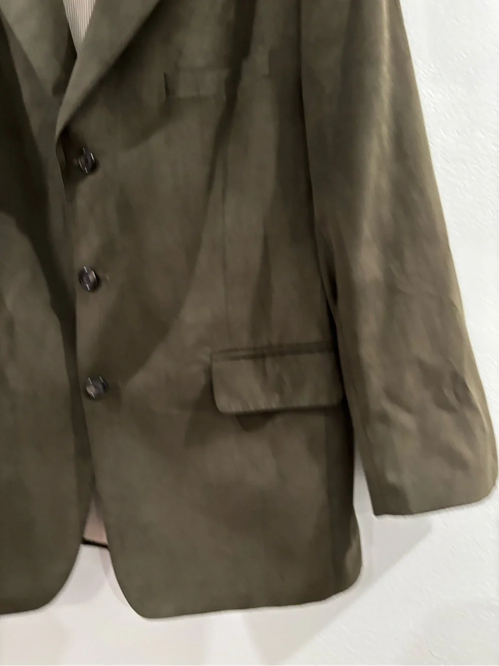 Jos. A. Bank Olive Green Suede Sport Coat